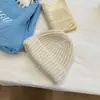 Gorro de Punto Cálido para Protección de la Cabeza en Otoño e Invierno, Resistente al Frío, Moda Casual, Gorro de Lana de Color Puro, Estilo Coreano, Estilo Ins, Gorro Frío para Mujer