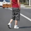 Pantalones Cargo de Mejor Venta Europeos y Americanos en Ebay Talla Europea Pantalones de 7 Puntos Talla Grande para Hombre Pantalones Cropped Pantalones con Múltiples Bolsillos de Solapa Pantalones de Exterior