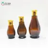 Botella de Aceite Esencial Marrón de 30 ml Tapa de Hongo Gotero 10 ml Botella Marrón de Calabaza Única Botella Mezcladora Botella Pulverizadora para Vino Medicinal