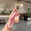 Llavero de muñeca para dormir flocado suave y lindo, adorable colgante de figura de dibujos animados, un accesorio reconfortante para bolsos de niñas