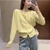 Cárdigan de punto fino de lana suave y amigable con la piel, formato grande para mujer, estilo coreano, abrigo exterior suelto, negro