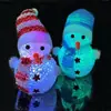 Decoraciones de Navidad, Adornos de Muñeco de Nieve Luminoso para Noche, Juguetes Infantiles Intermitentes, Artículos para Puestos, Pequeños Regalos al por Mayor