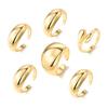 Juego de Anillos Geométricos de Estilo Metal de Aleación Línea de Lava Transfronterizo para Mujer Adornos de Mano Irregulares Brillantes Accesorios Yiwu para Hombre