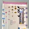 Cortina Decorativa para Puerta de Dormitorio Explosiones ktm Perro Yugui Corazón Morado Alto Valor de Color Corazón de Chica Joven Cortina Colgante para Puerta de Sala de Estar Puerta de Dormitorio Gratis