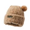 Gorro con orejas de cachorro de moda coreana para niños, otoño e invierno, popular en Internet, pequeño jersey de peluche, bonito gorro Baotou.