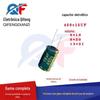 Capacitor eletrolítico de alumínio de plugue direto 450v15UF volume 8x16 8x20 13x21mm capacitor eletrolítico de alumínio de ouro verde