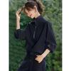 Vida Cómoda Colección Otoño 2026 Estilo Casual Perezoso Cuello Alto Diseño Oversize Sudadera de Manga Larga