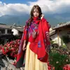 Nuevo Chal Jacquard con Abertura Transfronteriza para Viajes y Viajes de Mujer, Bufanda Capa Exterior Cálida y Engrosada con Abertura