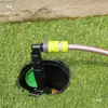 Válvula de toma de agua de 6 puntos de 1 pulgada, verde para jardín, toma de agua para césped, tubería de agua, junta de tierra, tapón de tierra, caja de válvula de varilla, riego