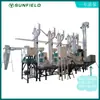 Molino de Arroz Qiangnong 1.5 t/h equipo de procesamiento de arroz línea de producción de arroz