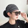 Popular sombrero fino de verano para mujer, casual, tipo gorra, moderno, combina con todo, con costuras, con flores en la parte trasera, se puede usar en las cuatro estaciones.