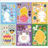 Adesivos de Páscoa transfronteiriços da Amazon CM2208004 Adesivos de desenho animado Quebra-cabeça de Páscoa Adesivos DIY