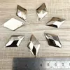 DIY Metal Imitación Cuentas Sueltas Cosidas a Mano Diamante Forma Rhinestones Cos Hecho a Mano Accesorios de Disfraces de Anime 20X34Mm Color Dorado