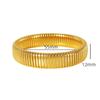 Pulsera nicho europea y americana de acero de titanio para mujer, pulsera a rayas para mejores amigas, pulsera elástica de alta calidad, estilo simple ins
