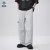 Roupas Masculinas Xintang 2026 Calça Casual Masculina de Corte Reto, Fina e Solta para Primavera/Verão, Secagem Rápida, Calça de Trabalho para Paraquedista Americano para Homens