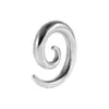 Brincos de Caracol Galvanizados em Aço Inoxidável Transfronteiriços Simples Expansores de Orelha Dourados Brincos Integrados para Lóbulo da Orelha 1.6-10mm