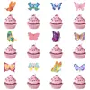 Decoración de Pastel de Cumpleaños Mariposa Transfronteriza 2025 Inserto para Pastel de Mariposa Inserto HAPPY BIRTHDAY