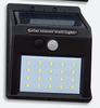 Lâmpada solar de quatro lados 100LED, sensor de corpo humano, lâmpada de parede para pátio, iluminação de parede externa, lâmpada de rua