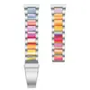 Adequado para Apple Watch S10 98765 Resina Metálica de Três Resistências Pulseira iWatch Se Casual