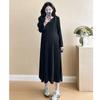 Jq Jingqi Ropa de Maternidad 2026 Nuevo Vestido Conjunto de Dos Piezas para Mujeres Petites, Atuendo de Embarazo de Alta Gama, Conjunto de Otoño