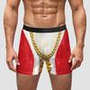 AliExpress Amazon Transfronterizo Regalo de Navidad Año Nuevo Ropa Interior para Hombre Seda de Leche Cintura Media Alta Elasticidad Alta Transpirables Pantalones Cortos