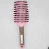 Escova Racket para Dar Volume ao Cabelo, Cerdas Grandes Curvas para Pentear, Escova de Cabelo com Cerdas de Javali para Pentear, Escova Dobrável com Almofada de Massagem para Cabelos Longos e Cacheados