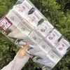 Meias Esportivas de Algodão Inos para Outono e Inverno, Meia de Cano Médio com Renda Fresca e Fofa para Homens e Mulheres 26