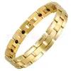 Pulseras de Acero Inoxidable Color Negro Jade Piedra Biliar Transfronterizas Europeas y Americanas Adecuadas para Hombres y Mujeres, Venta al por Mayor Fabricante de Joyería