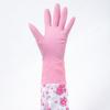Guantes de lavado y lavado para el hogar, limpieza de cocina, guantes para el hogar con forro polar, apertura engrosada, color aleatorio