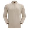 Suéter de fleece quente outono e inverno com meio zíper e gola alta para corrida ao ar livre, esportes, camiseta de manga longa masculina, roupa de ciclismo e fitness