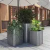 Caixa de Flores de Aço Inoxidável Combinação Caixa de Plantio Retangular para Escritórios de Vendas, Praças, Ruas, Grades de Ferro para Jardim Municipal Calhas de Flores