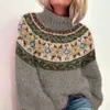 Nueva sudadera de cuello alto de Independent Station, imitación suéter de 300 g, sudadera de manga larga con cuello vuelto y tótem para otoño e invierno, Navidad