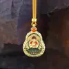 Novo cabaça oito santos padroeiros cinco ye dupla face tridimensional thangka pingente 12 signos do zodíaco de mão pingente de Buda