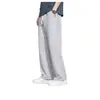 Calça Casual Solta Nova para Homens Primavera e Outono Estilo Coreano Tendência Versátil Fina Plus Size Perna Larga Reta