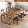 Mesa de té y combinación de sillas madera maciza mesa de té simple sala de estar balcón de casa mesa de té pequeña mesa de té nueva china tablero grande preparación de té