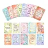 18 Tarjetas Ligeras de Acuarela, Autoafirmación y Escritura Suave para Diario, Decoración Delicada, Pequeñas Tarjetas Diarias que Calientan el Corazón