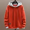 Sudadera Fina con Capucha al por Mayor para Hombre Primavera y Otoño Holgada de Marca de Moda Chaqueta Falsa de Dos Piezas Top Casual de Moda para Hombre
