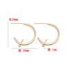 Aretes de pin de plata 925 nuevos y populares transfronterizos chapados en cobre 14kC accesorios para aretes DIY venta al por mayor al contado