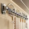 Venta directa de fábrica: ganchos y estantes de cocina multifuncionales, no requiere taladro, para guardar espátulas, cucharas y tapas de ollas; diseño de montaje en pared