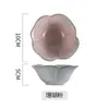 Cuenco de Flores Cerámico, Vajilla para Fondue de Nueve Compartimentos, Cuenco Cerámico para Snacks Horneado en Horno, Cuenco para Salsa para Dipear, Cuenco para Mascarilla Facial, Vajilla Cerámica