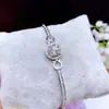 Hong Kong Zhengsheng Plata de Ley S925 Sol Pequeño Diamante Redondo Collar, Pulsera, Pendientes, Anillo, Sol Pequeño Juego de Cuatro Piezas
