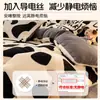 Colcha de Algodón Otoño e Invierno Terciopelo de Leche Forro Polar de Invierno Acolchada Cálida Colcha de Invierno Terciopelo de Cordero Colcha Individual para Dormitorio Estudiante
