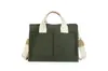 Bolsa de Lona Minimalista Estilo Japonês para Levar na Mão Bolsa Transversal Portátil Casual Moda para Ir ao Trabalho Bolsa Tote Transversal de Ombro