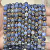 6mm 8mm Pedra Natural Cristal Ágata Canto Chanfrado Quadrado DIY Pulseira Colar Acessórios de Joias Produtos Semi-Acabados Atacado