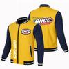 Chaqueta Deportiva con Cremallera para Hombre 2023 Nuevo Comercio Exterior Estilo Motociclista Japonés Moderno Atractiva Moda Insignia de Coche Cremallera Color Sólido