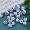 12mm Decal Cerâmica Contas Redondas Acessórios de Miçangas Artesanais Nó de Contas de Cerâmica DIY Material para Joias Acessórios