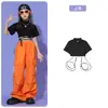 Trajes de Hip-Hop y Street Dance para Niños Ropa de Moda Disfraces de Jazz para Niñas Serie de Colores Dopamina Crop Top Ropa de Baile