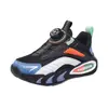 Sapatos Infantis Meninos Tênis Esportivo 2026 Outono Meninas Malha Respirável Casual Tênis de Corrida Fivela Rotativa Sapatos de Pai para Crianças