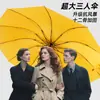 Paraguas Extra Grande, Paraguas Plegable Grande, Impermeable, Engrosado y Reforzado, Doble Uso para Sol y Lluvia, Paraguas Parasol para Hombre