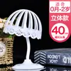Soporte para Sombrero Tienda de Ropa Soporte Decorativo Estante de Pie para Almacenamiento de Pelucas Exhibidor Montado en Pared Estante Blanco para Niños